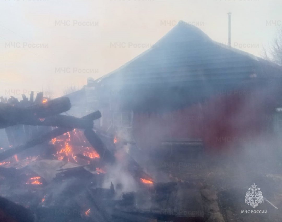 Пожар в Хвастовичском районе, д. Теребень, пер. Луговой